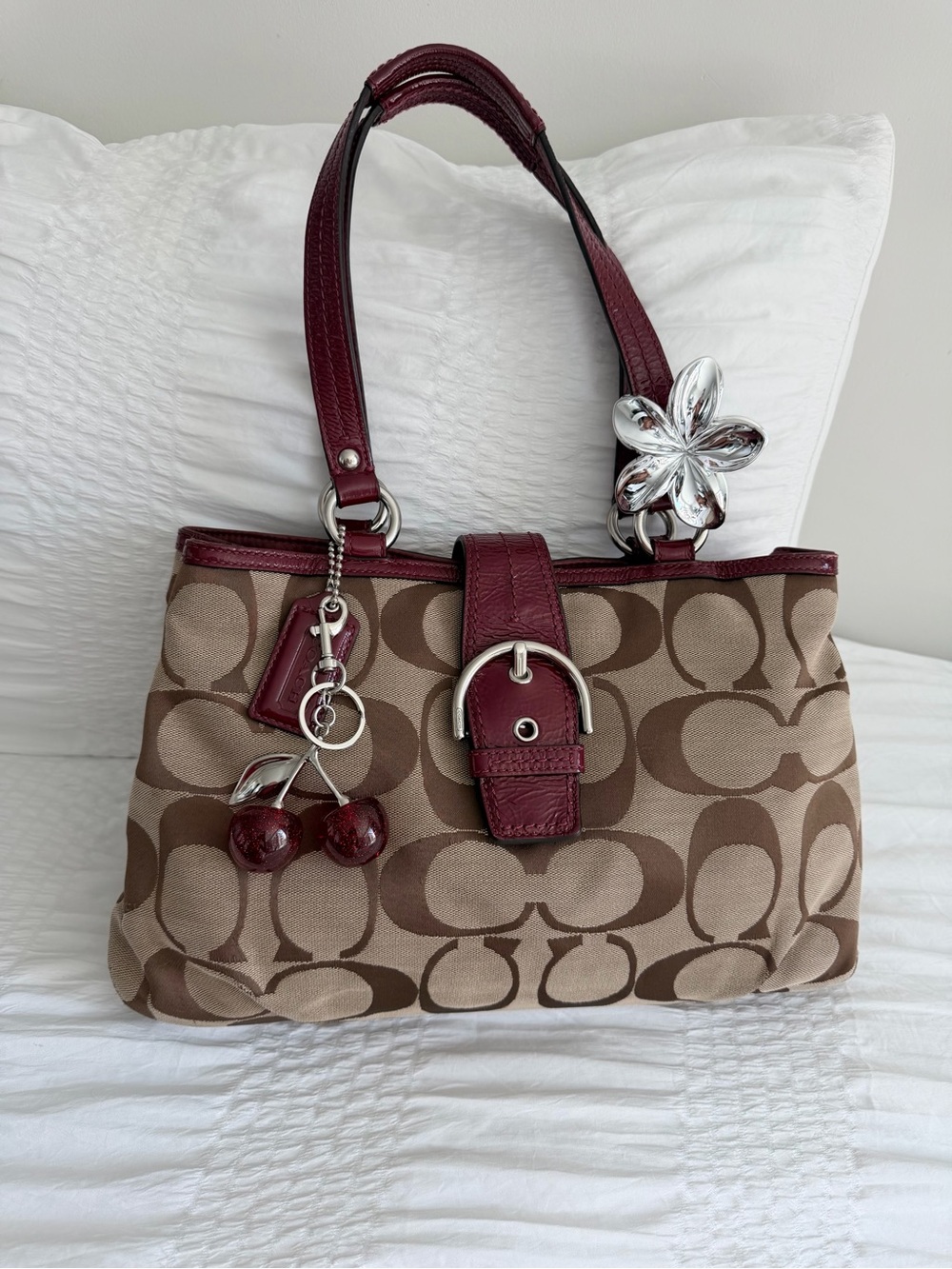 Vintage Coach Soho Signature Canvas Tote Bag